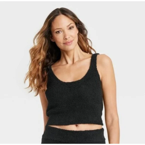 stars above Tops Stars Above Cozy Yarn Tank Top Black Size M Poshmark